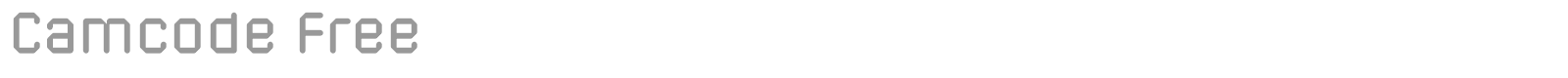 Cam Code font preview